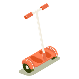 Isometrischer Transport roter Roller PNG-Design