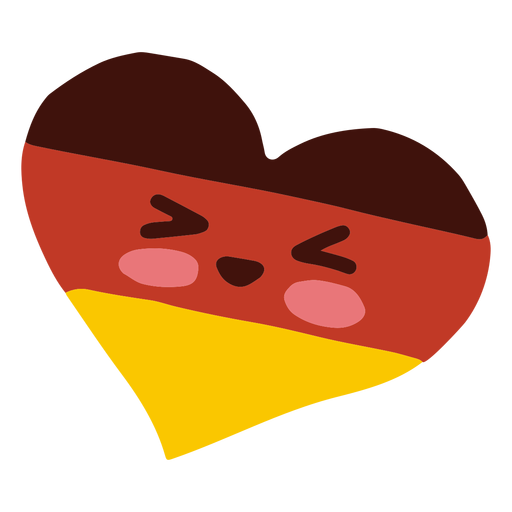 Kawaii Charakter Oktoberfest Deutsches Herz PNG-Design