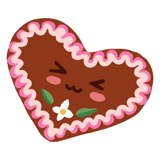 Corazón de oktoberfest de personaje kawaii Diseño PNG