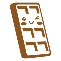 Chocolate kawaii Diseño PNG