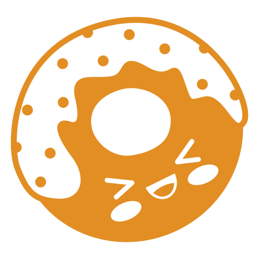 Kawaii donut PNG Design