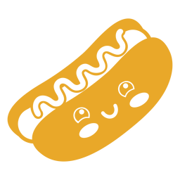 Cachorro-quente de comida kawaii Desenho PNG