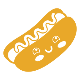 Kawaii food hotdog Transparent PNG