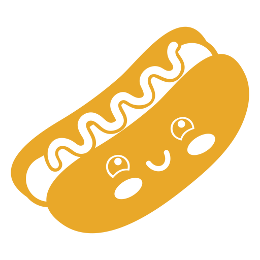 Kawaii food hotdog