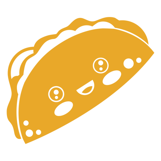Kawaii Taco Charakter PNG-Design