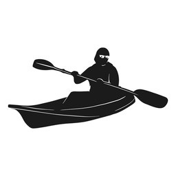 Kayak silueta barco Diseño PNG