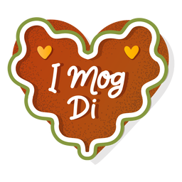 Letras de coração de pão de mel da oktoberfest Desenho PNG