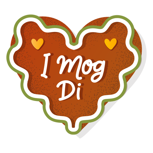Lettering oktoberfest gingerbread heart PNG Design