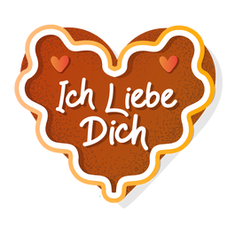 Schriftzug oktoberfest ich liebe dich PNG-Design