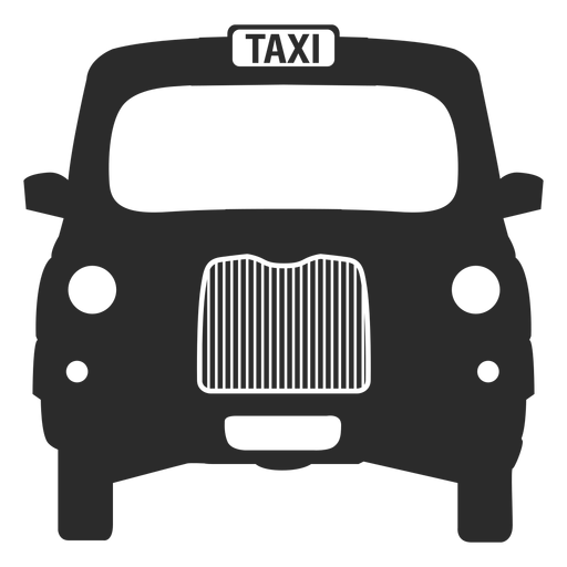 Taxi negro de Londres Diseño PNG