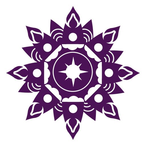 Mandala diwali violet PNG Design