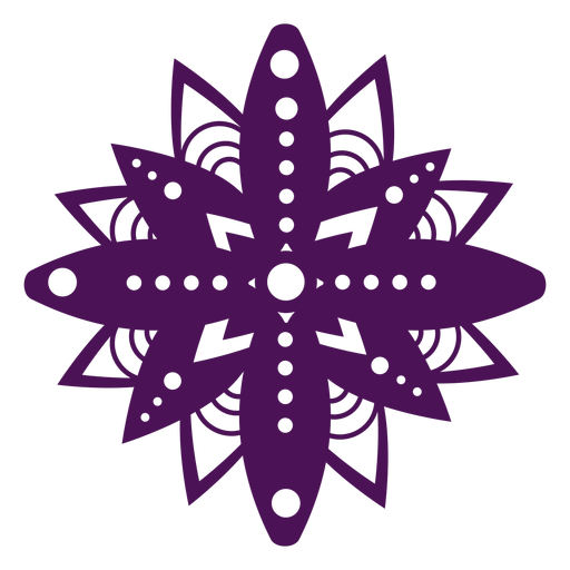 Mandala Symbole violettes Diwali PNG-Design