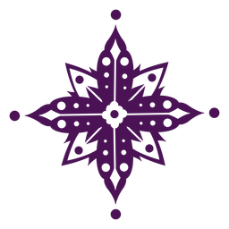 Mandala Symbole violett Indien PNG-Design