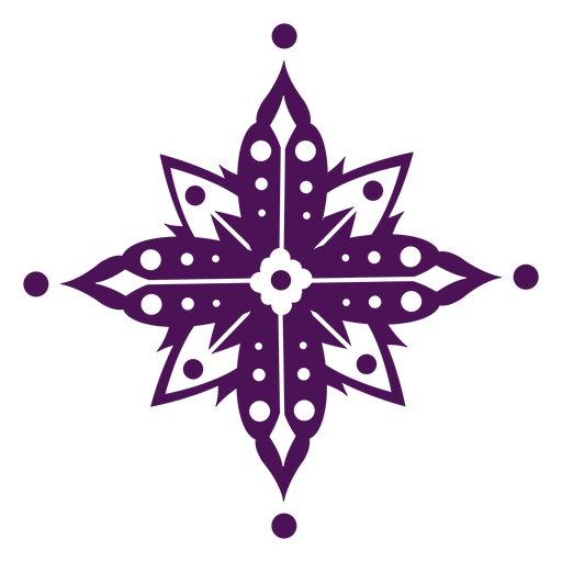 Mandala Symbole violett Indien PNG-Design