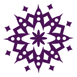 Mandala símbolos redondo violeta Desenho PNG