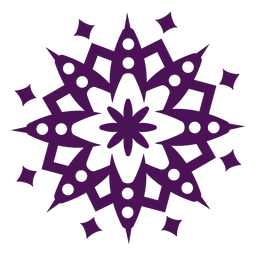 Mandala symbols violet round