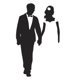 Casais silhueta casamento Transparent PNG