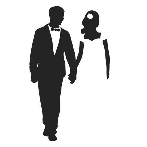 Download Married couples silhouette marriage - Transparent PNG ...