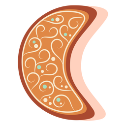 Bolinho de pão de mel lua Desenho PNG