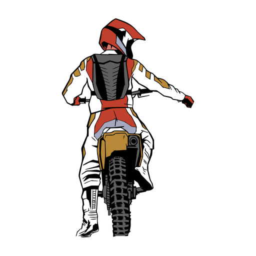 Motorradfahrer Charakter PNG-Design