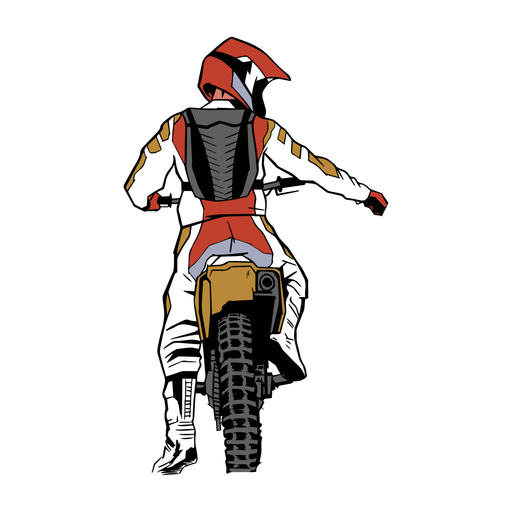 Design PNG E SVG De Personagem Motociclista Para Camisetas