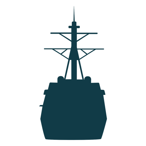 Navy ships silhouette ship PNG Design