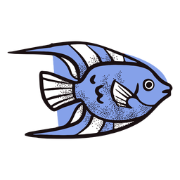 Peixe exótico animal do oceano Desenho PNG