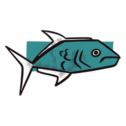 Peixe azul oceano Desenho PNG
