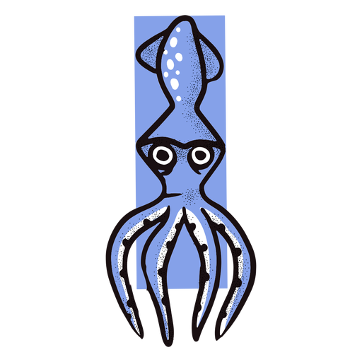 Ocean stroke octopus PNG Design