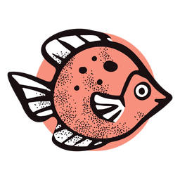 Wilder Fisch des Ozeans PNG-Design