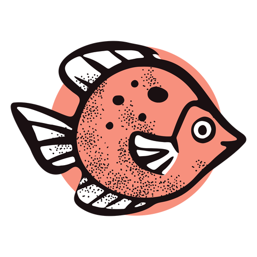 Wilder Fisch des Ozeans PNG-Design