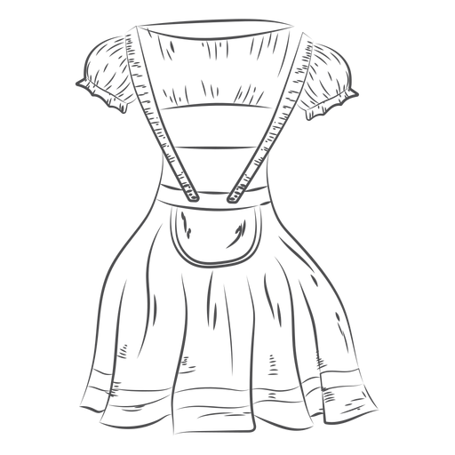 Oktoberfest handgezeichnetes Kleid PNG-Design