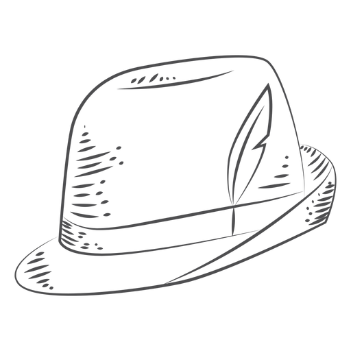 Oktoberfest hand drawn hat PNG Design