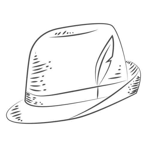 Sombrero dibujado a mano Oktoberfest Diseño PNG