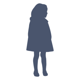 Oldstyle Mädchen Silhouette Kind PNG-Design