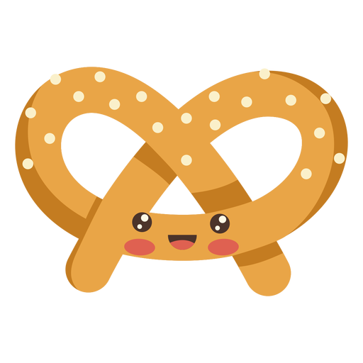 Comida Kawaii Pretzel Descargar Png Svg Transparente