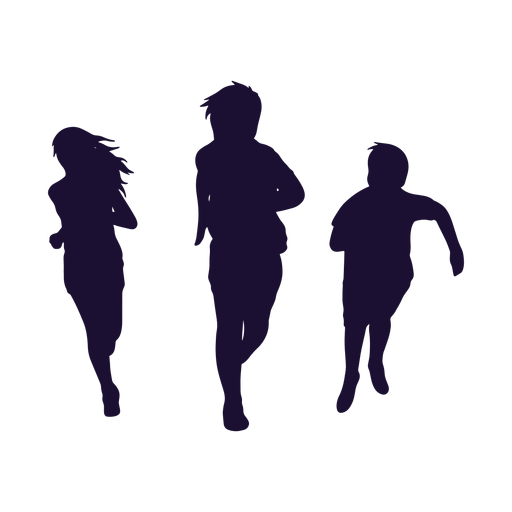 Silhouette people PNG Design