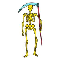 Ilustração da morte do esqueleto