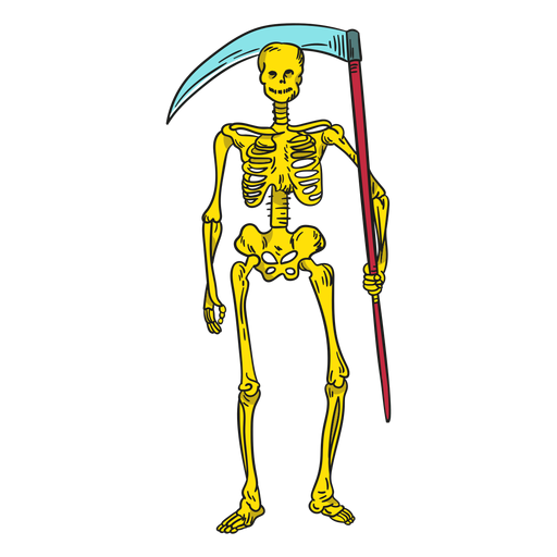 Skeleton death illustration
