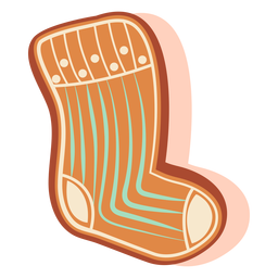 Biscoito de gengibre de meia Desenho PNG