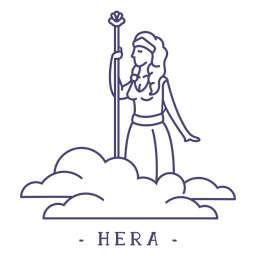 Curso grego deus hera Desenho PNG