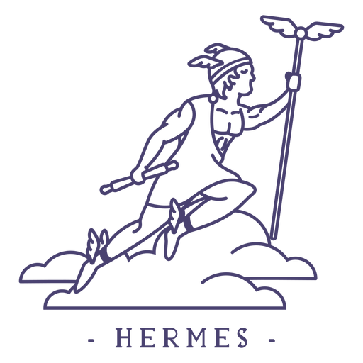 Curso grego deus hermes Desenho PNG