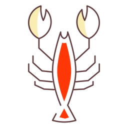 Stroke icon lagosta Desenho PNG