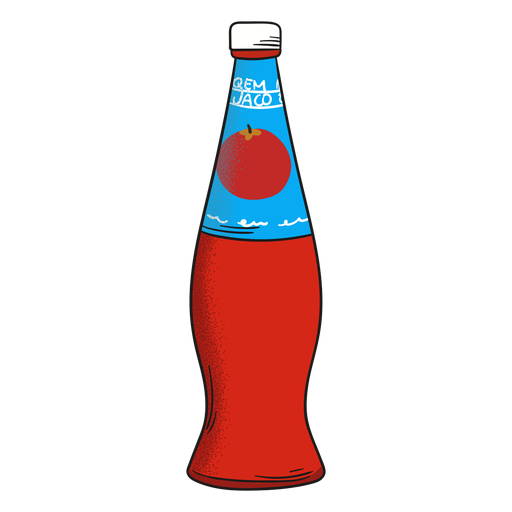Tomato juice bottle PNG Design