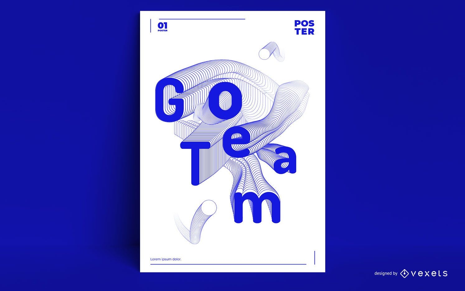 Design de cartaz de citação de esportes de equipe de jogo