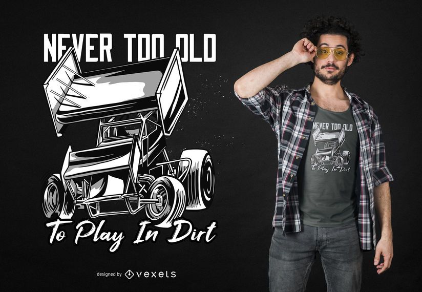 Sprint Car Quote T-shirt Design Sprint Car Quote T-shirt Design