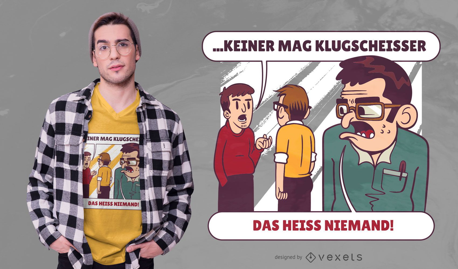 Dise?o de camiseta Smartass German Quote