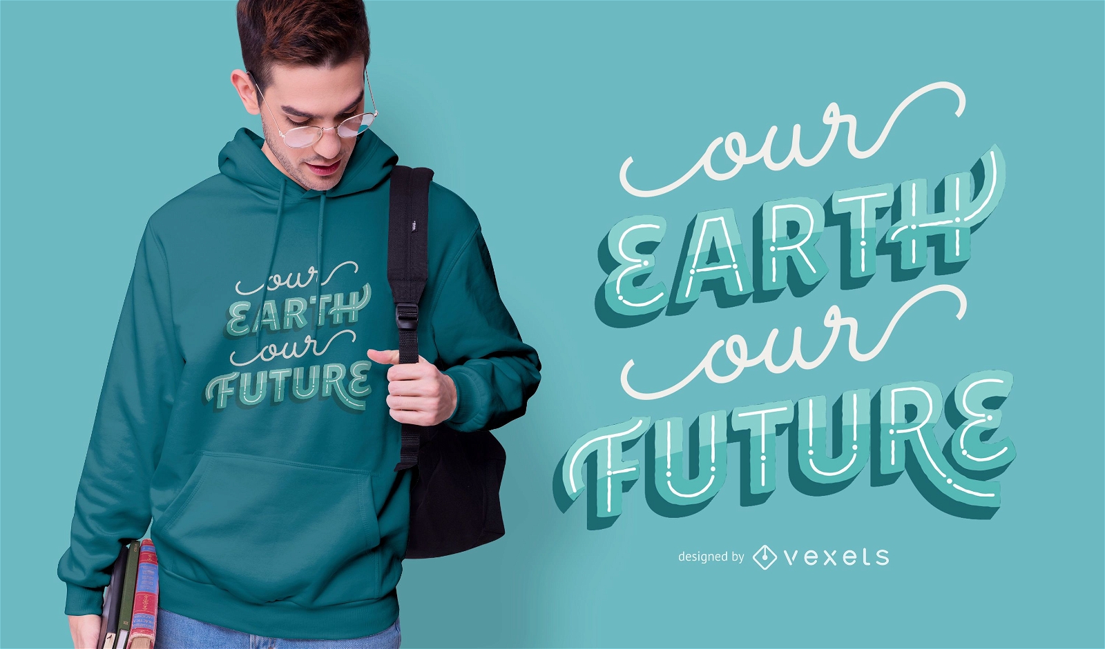 Design de camisetas Save The Earth Quote
