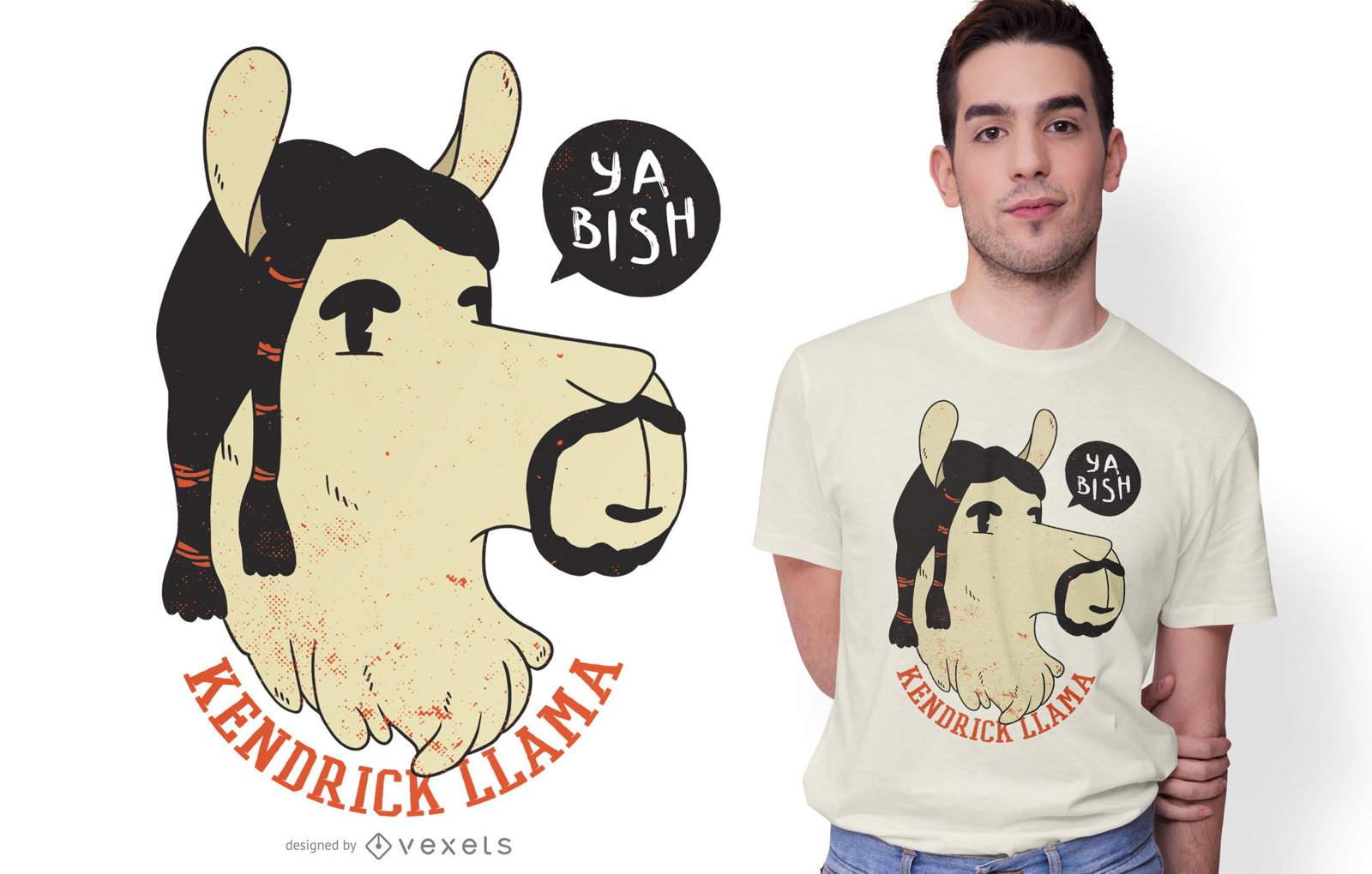 Kendrick Llama Funny T-shirt Design