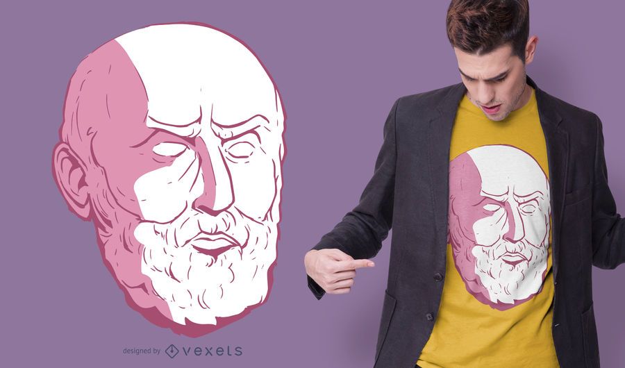 Diseño de camiseta de Epictetus Head Diseño de camiseta de Epictetus Head